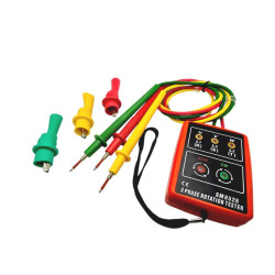 Miernik tester kolejności faz rotacji fazomierz 3-Fazowy AC SM852B 60V~600V / 013864