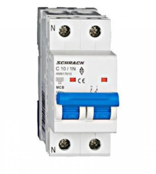 Wyłącznik instalacyjny 6kA, C 10A, 1+N Seria AMPARO
