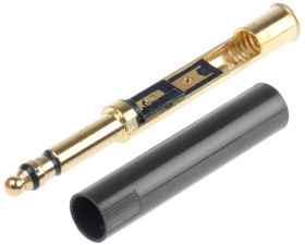 Złącze Jack Męski Czarny