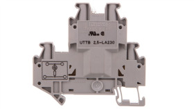 Złączka Szynowa Elementów Kontrolnych 2-Piętrowa 4-Przewodowa 2,5Mm2 Szara...