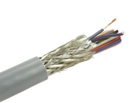 Przewód; do transmisji danych; Technotronik; LiYCY; 25x0,25mm2; linka; Cu; szary; PVC; okrągły; ekranowany; 300V; zwój 100m; Tec