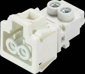 91.921.9053.0 Device connection (snap-in) - socket, white, 2-pin