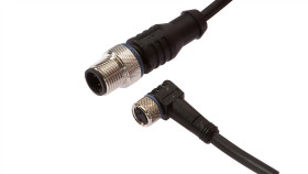 Złącze Do Samokonfekcjonowania M8 Żeńskie 3-Pinowe Kątowe M12 Męskie 3-Pinowe...