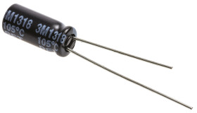 Kondensator 10μF 50V dc Radialny, Otwór przelotowy Rubycon roztaw: 2mm 5 (Dia.) x 11mm