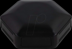 CBHEX1-42-BK Hex box with 4 solid and 2 ventilated elements, black