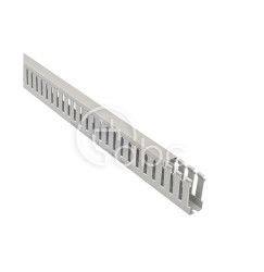 Korytko kablowe grubogrzebieniowe T1, 25x60x2000 mm, szare, B00136