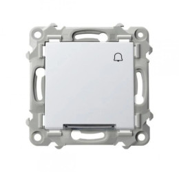 SZAFIR Łącznik zwierny dzwonek z podświetleniem białym biały ŁP-6ZS/m/00