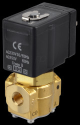 Solenoid valve 3/2, 230 VAC, G1/8, ISO Class B