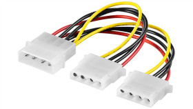 Kabel Zasilający Typu Y/Adapter Zasilający Do Komputera 5,25, 1 X Wtyk Na 2 X...