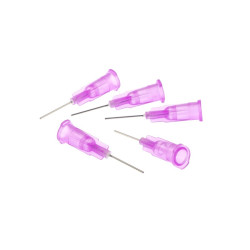 Igła dozownicza prosta 0,3mm do fluxu, kleju, topnika 24G - 5 szt.