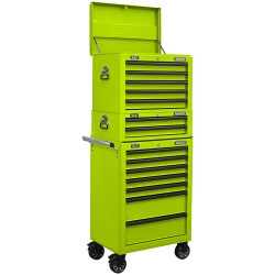 Sealey APSTACKTHV Superline PRO Topchest, Mid-Box Tool Chest &amp; Rollcab - Green