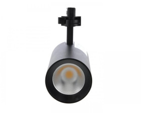 Reflektor szynowy, punktowy COB VERKO czarny 1-fazowy 24W 4000K 1920lm C40-VRK-1F-024BL-4K