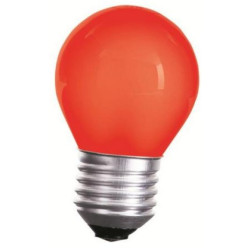 LED E27 kulka 1W 230V czerwona SPECTRUM 11795