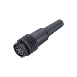Binder 99-0618-00-06 Female 4-6mm Cable Mnt 6 Pin with Solder Termination