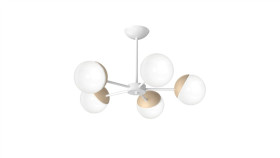 Żyrandol Sfera Wood 5Xe14 Mlp5433 Milagro