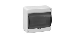 Rozdzielnica Modułowa 1X8 Natynkowa S-8 Z Szybką Dymną Ip30 (Bez N+Pe) C.2069