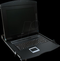 LC703GE 19-inch KVM console, 17" TFT with keyboard