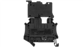 Złączka Szynowa Z Bezpiecznikiem 6,3X32 2-Przewodowa 6Mm2 Czarna Ut 6-Hesi...