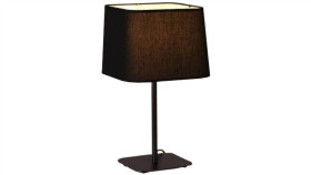 Lampka Nocna Marbella Czarna Na Gwint E27 Z Kloszem Lp-332/1T Bk Light Prestige
