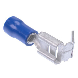 6.3mm Blue Piggyback Double Crimp Connector Terminal (Pack of 100)