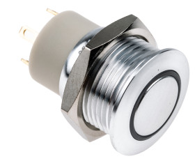 Nasadka przełącznika Zatrzaskowy SPST średnica wycięcia 16mm, montaż panelowy RS PRO