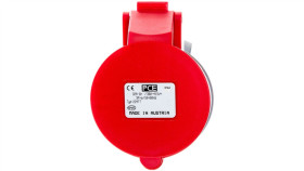Gniazdo Przenośne 32A 4P 400V Czerwone Ip44 Turbo Shark 224-6Tt