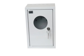 Rozdzielnica natynkowa licznikowa 1x1F na licznik elektroniczny zamek okienko RAL 9003 A-RZ18E