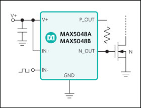 7.6A, 12ns, SOT23/TDFN MOSFET Driver
