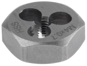 Narzynka sześciokątna, skok: 0.7mm, gwint: M4, gr.: 0.25cal, HSS
