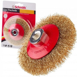 Szczotka druciana tarczowa boczna M14 115mm Schmith