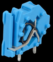 745-804 PCB terminal, modular, RM 5, blue