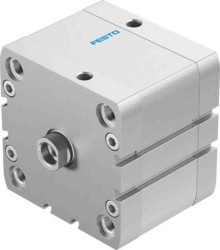 Siłownik kompaktowy skok: 25mm Festo Ø 80mm dwustronnego działania Action ADN-80-25-I-PPS-A