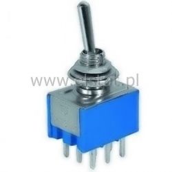 MTS 303 Przeł.hebel. ON-OFF-ON stabilny 9pin druk
