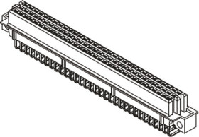 Złącze DIN 41612 96 -pinowe 3 -rzędowe raster: 2.54mm Żeński 09734966801