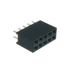 LISTWA DWURZĘDOWA PROSTA 2X5PIN R-2,54 GNIAZDO PBD-10S RoHS