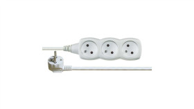 Przedłużacz 3-Gniazda Z/U 10M /H05vv-F 3G1/ Biały P0310