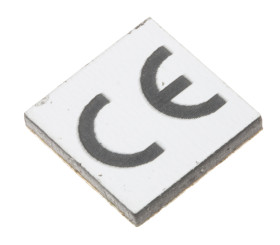 Etykieta samoprzylepna z nadrukiem tekst CE 50 szt. RS PRO Klej