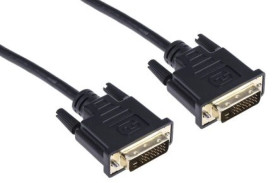 Zespół cyfrowych kabli wideo i monitorowych 2m Męskie DisplayPort to Męskie DVI-D Czarny