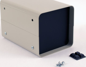 Steel/aluminum enclosure, (L x W x H) 102 x 152 x 102 mm, gray (RAL 7032), IP32, 1401AAA