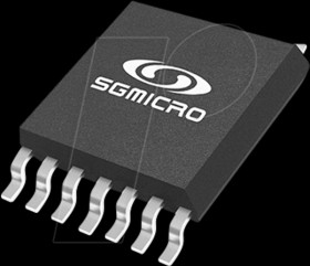 SGM724XS14/TR 4-fold rail-to-rail CMOS OP, 2.1 - 5.5 V, 11 MHz, 8.5 V/µs, SO-1