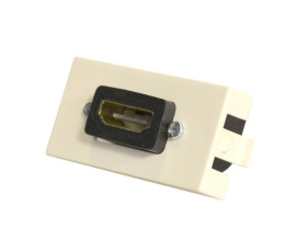 Gniazdo HDMI kątowe moduł 1M 22,5x45 biały Mediabox