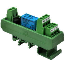 ELECTRONICS-SALON AC/DC 24V Slim DIN Rail Mount DPDT Signal Relay Interface Module, RY24W-K.