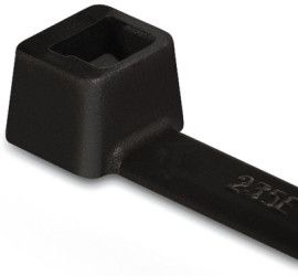Cable tie, PA, (L x W) 150 x 4.6 mm, bundle-Ø 1.6 to 35 mm, black, UV resistant, -40 to 85 °C, 111-01720