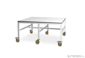 Stół Reeco wzmocniony na kółkach 1500x1000 h:700