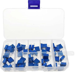 ZESTAW POTENCJOMETRÓW PRECYZYJNYCH 3296W 50 SZTUK