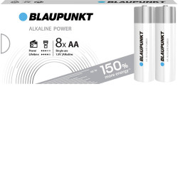 Blaupunkt 30010036 AA Batteries Alkali-Manganese 1.5V 8 Pack