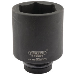 Draper Expert 05158 Expert 65mm 1&quot; Sq. Dr. Hi-Torq&#xAE; 6 Point Deep Impact Socket