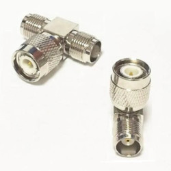 Redukcja wt.TNC/2x gn.TNC trójnik TNC wtyk TNC/2*gniazdo TNC ET-73