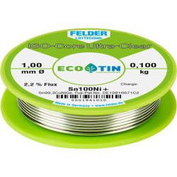 Felder 5551941010 Ultra-Clear Lead-Free Solder Wire 1mm 0.100kg High Quality