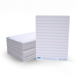 Show-me LIB100 Show-me A4 Lined Mini Whiteboards, Pack of 100 Boards